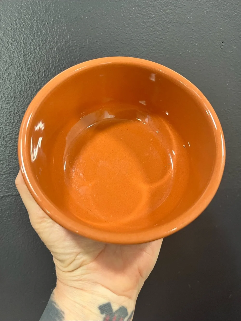 Threshold Terracotta Blue Glazed Dipped Bowl - Made in Portugal